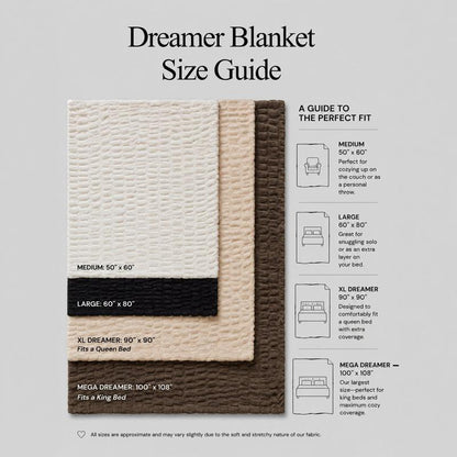 Comfrt | The Dreamer Blanket | Oversized, Cozy, Soft Warm Throw